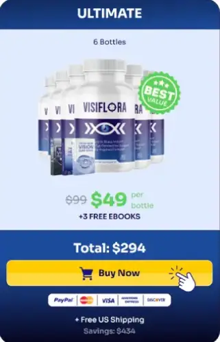 VisiFlora six bottle package promotion for complete vision support