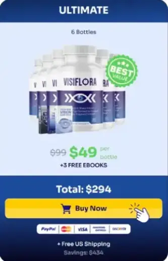 VisiFlora premium six bottle discount bundle for long term vision care